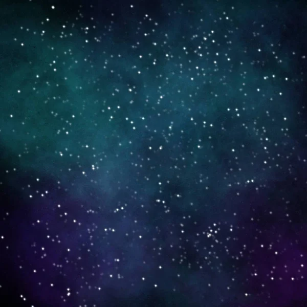 Abstracta Nebulosa Azul Oscuro Estrellas Fondo — Foto de Stock