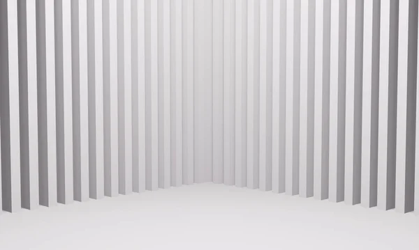 Luxe Elegante Muur Hoek Gestreepte Witte Achtergrond — Stockfoto