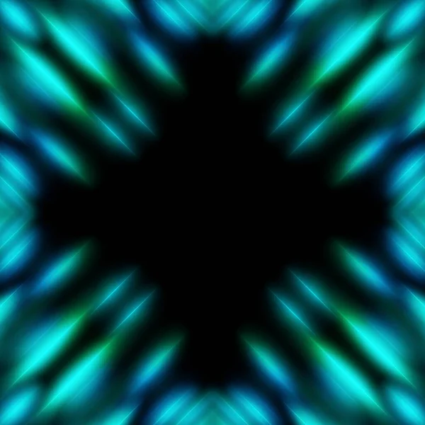 Абстрактна Синя Рамка Освітлена Футуристичним Фоном — стокове фото
