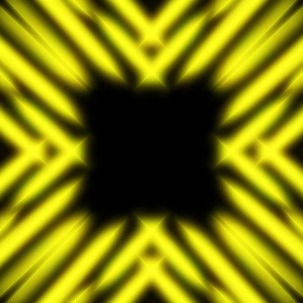 Streszczenie Żółty Neon Ramki Oświetlone Futurystyczne Tło — Zdjęcie stockowe