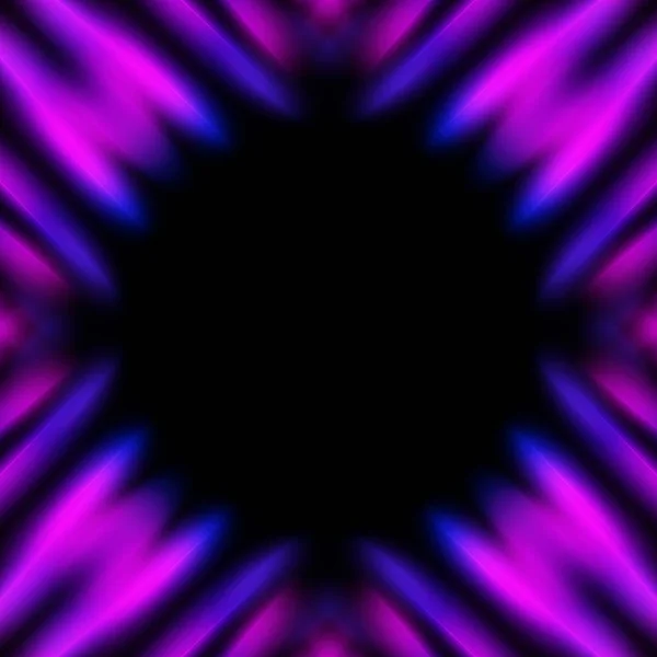 Абстрактный Фиолетовый Неоновый Кадр Освещенный Футуристическим Фоном — стоковое фото