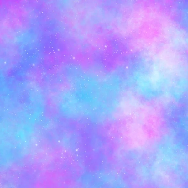 Blå Lila Nebulosa Kosmisk Bakgrund — Stockfoto