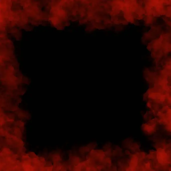 Пограничная Дымовая Рамка Черном Фоне — стоковое фото