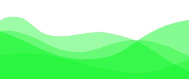 Yeşil Dalga Çizgisiyle Soyut Arkaplan