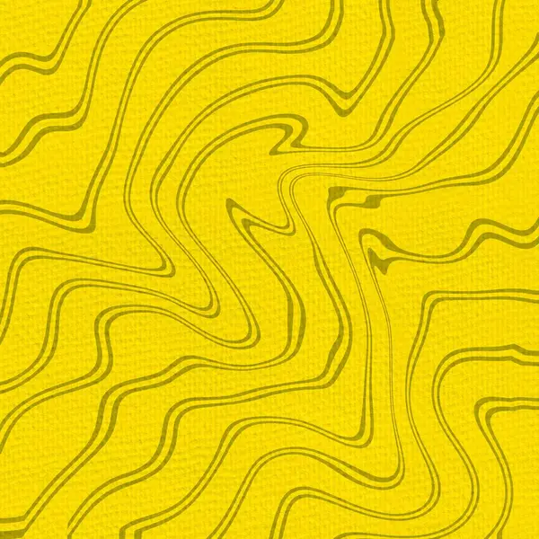 Abstract Wavy Line Yellow Background