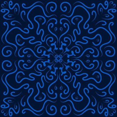 Mavi çiçek desen arka plan