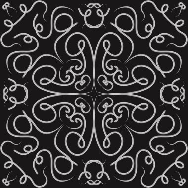 Siyah ve Beyaz Kalıp Desenli Arkaplan