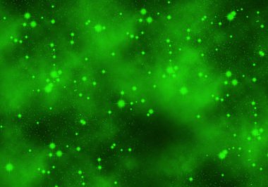 soyut yeşil nebula arkaplanı