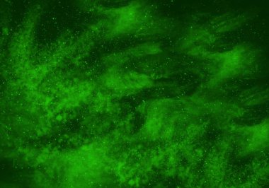 Fotoğraf özeti yeşil nebula arkaplanı