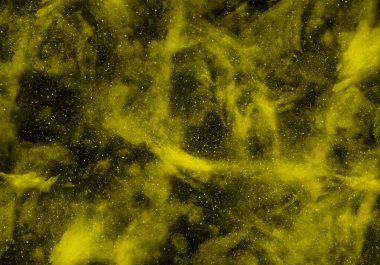 soyut sarı nebula kozmik gökada arkaplanı