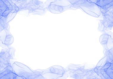 Fotoğraf soyut mavi mürekkep çerçevesi
