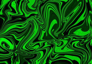 soyut yeşil ve siyah sıvı doku arkaplanı