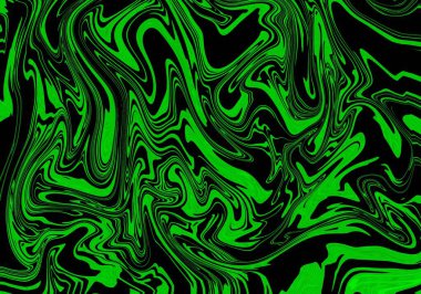 soyut yeşil ve siyah sıvı doku arkaplanı