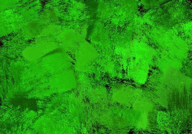 Yeşil fırça arka planında koyu grunge