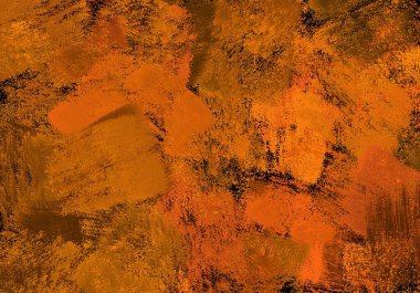 Turuncu fırça arka planında koyu grunge