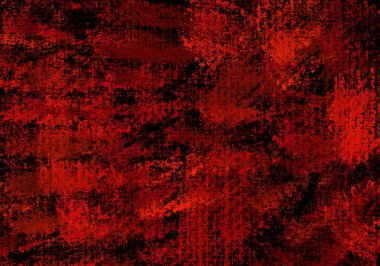 Kırmızı fırça arka planında koyu grunge