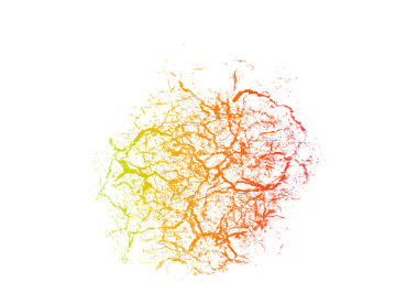 soyut renkli fırça şekli
