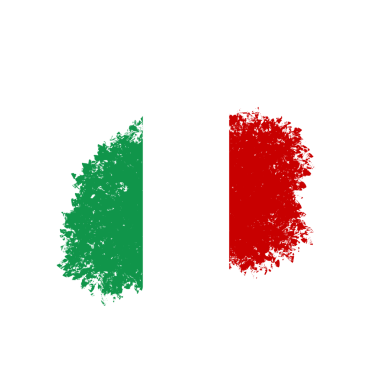 Soyut Fırça İtalya Bayrağı