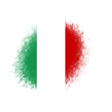 Soyut Fırça İtalya Bayrağı