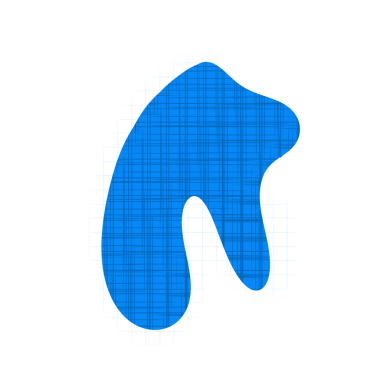 Soyut Mavi Modern Blob