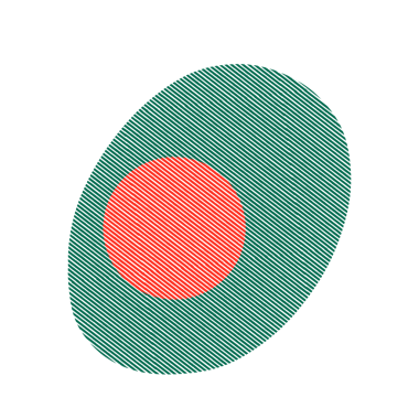 Soyut Fırça Bangladeş Bayrağı