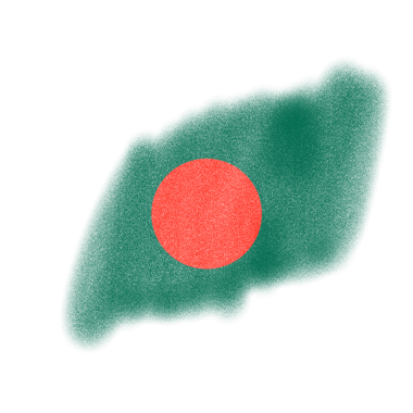 Soyut Fırça Bangladeş Bayrağı