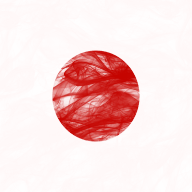 Soyut Duman Japonya Bayrağı Şeffaf Arkaplan