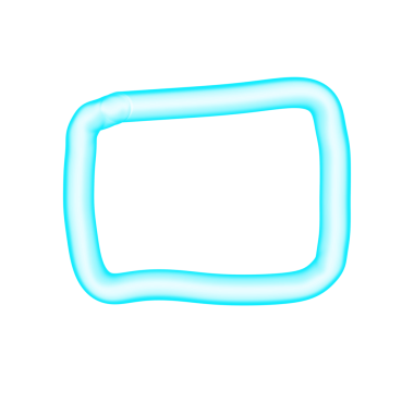 Cyan Kabarcık Şekli, Web Kullanımı için Basit PNG Resmi