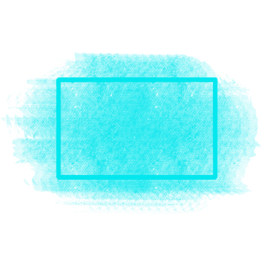 Cyan Grunge Fırça Pankartı