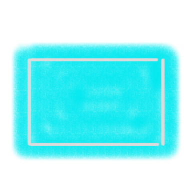 Cyan Grunge Fırça Pankartı