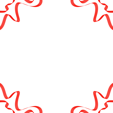 Turuncu Kurdele Çerçeve Kenarlığı