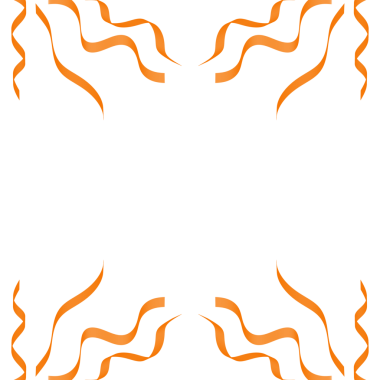 Turuncu Kurdele Çerçeve Kenarlığı