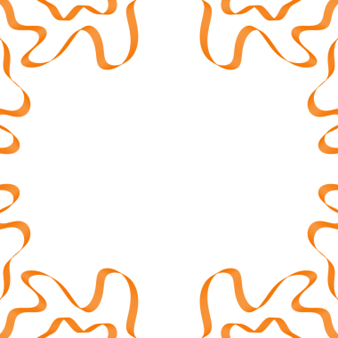 Turuncu Kurdele Çerçeve Kenarlığı