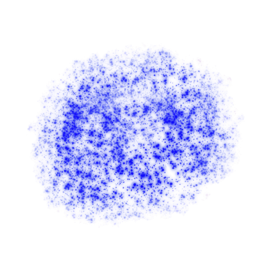 Mavi Parıltı Parçacıkları, Web Kullanımı için Basit PNG Resmi