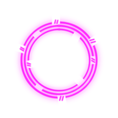 Soyut Neon Çerçeve, Basit PNG Resimleri