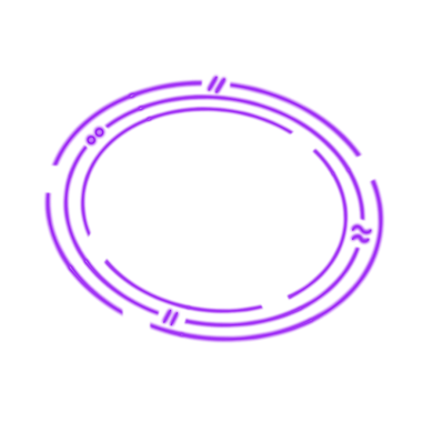 Soyut Neon Çerçeve, Basit PNG Resimleri