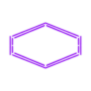 Mor Neon Çerçeve, Web Kullanımı için Basit PNG Resim