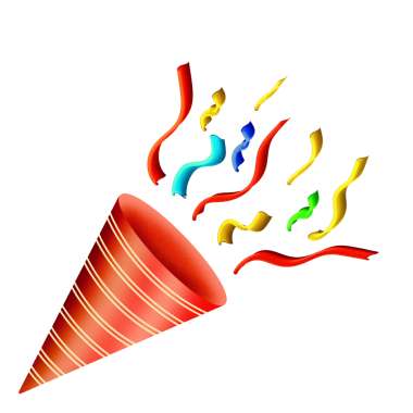 Yeni Yıl Partisi Trompeti, Renkli PNG İllüstrasyonu