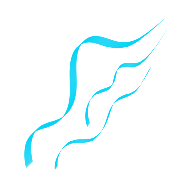 Cyan Kurdele Şekli Sancak