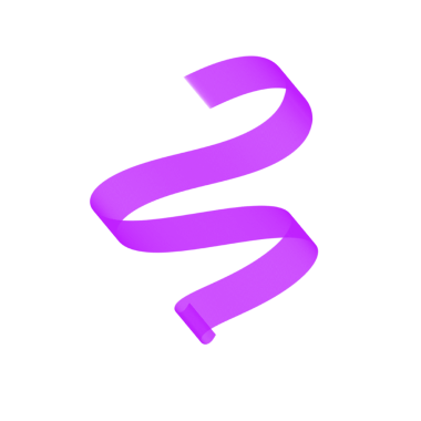 Mor Kurdele Şekli, Web Kullanımı için Basit PNG Resmi