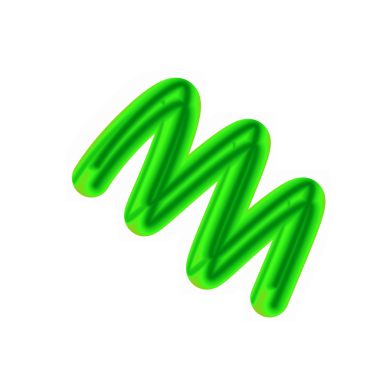 Soyut Yeşil Dalga Çizgisi