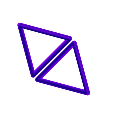 Kırmızı Üçgen 3D Çizgi