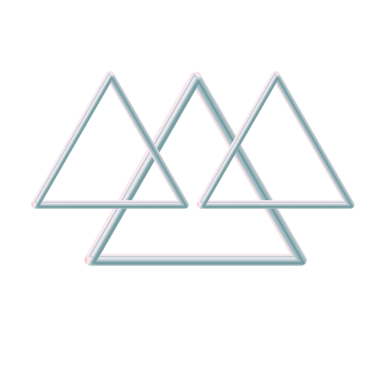 Kırmızı Üçgen 3D Çizgi