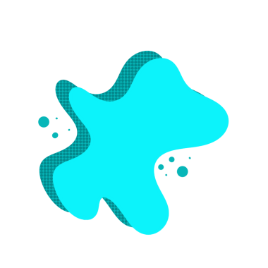 Soyut Cyan Modern Sancak