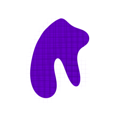 Soyut Mor Modern Blob