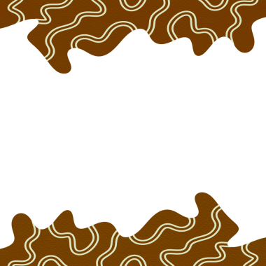 Soyut Dalga Çerçeve Kenarlığı, Şeffaf Arkaplan Üzerinde Basit PNG