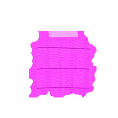 Pembe Yırtık Kağıt Not, Web Kullanımı için Basit PNG Resmi