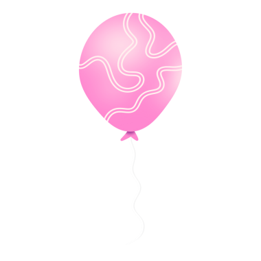 Sarmalanmış kurdeleli gerçekçi helyum balonu