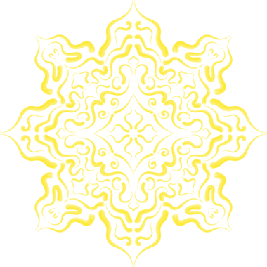 Özet Çiçek Satırı Süslemesi, Web Kullanımı için Basit PNG Resmi