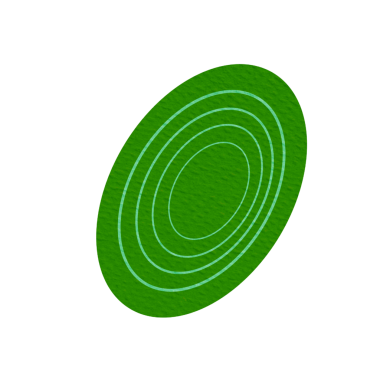 Web kullanımı için Yeşil Soyut Şekil, Basit PNG Resmi